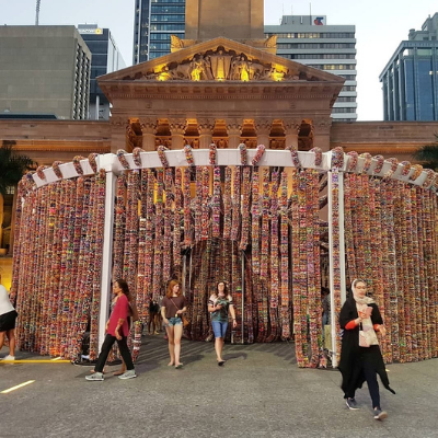 One million stars to end violence installation