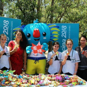 Helensvale State High School weaving stars