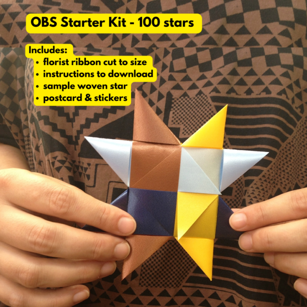 100 Star Weaving Kit. Learn to weave a star.