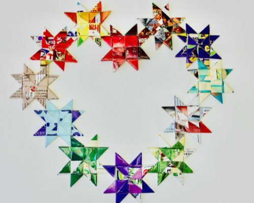 how to weave a paper star