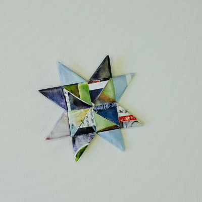 Learn how to weave a paper star
