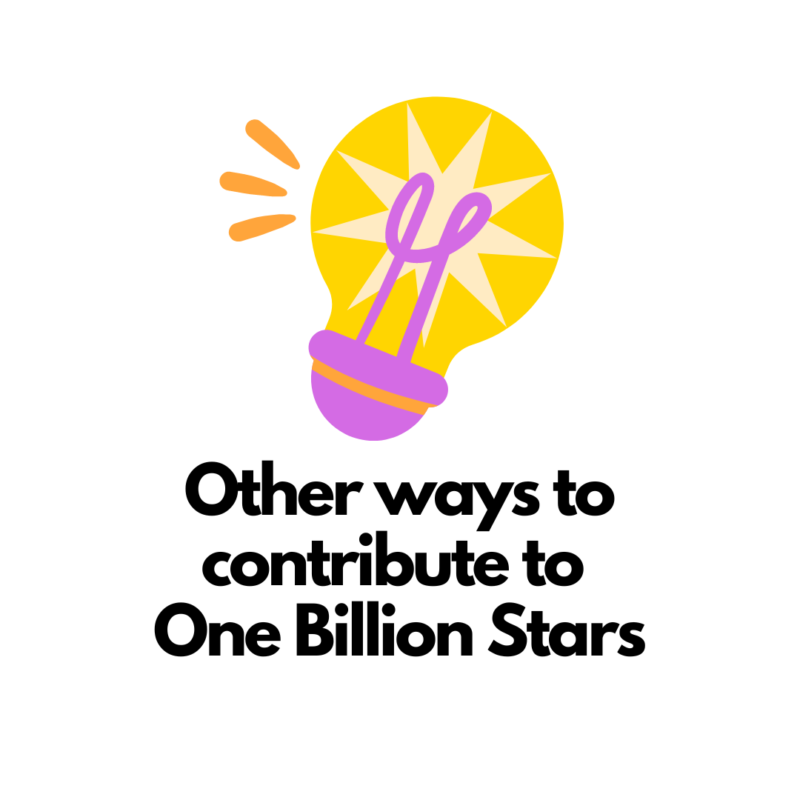 5 non star weaving ways to participate in the One Billion Stars project